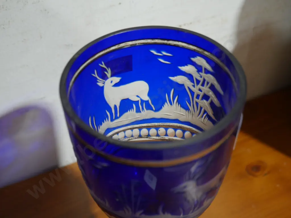 Bohemian glass goblet Image 1++