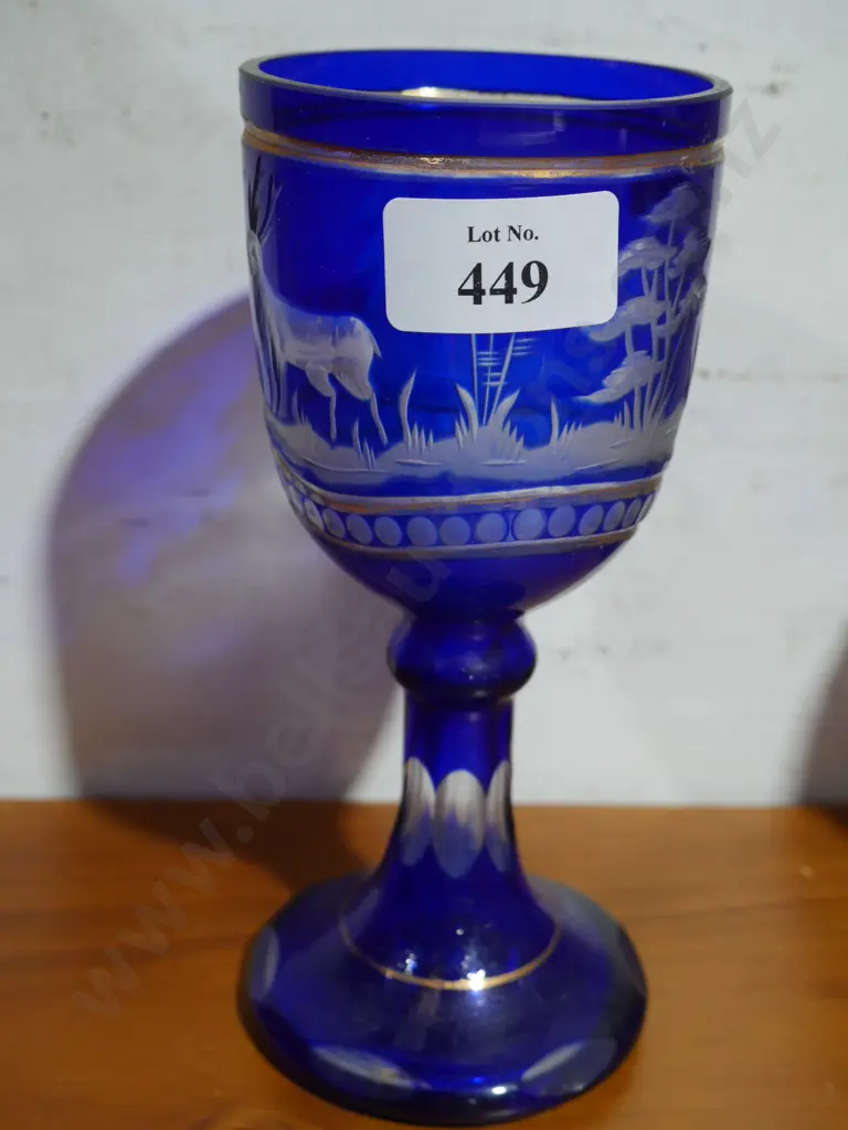 Bohemian glass goblet Image 1++