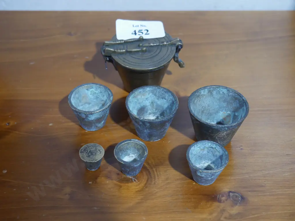 Brass nesting weight set Image 1++