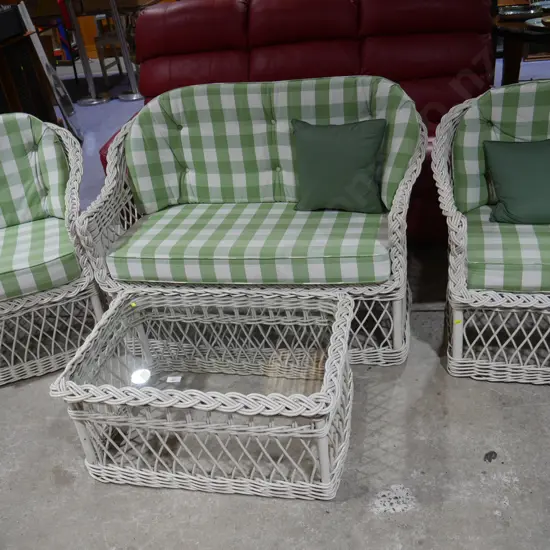 Four piece Cane lounge suite