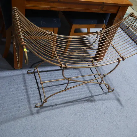 Wrought iron love seat