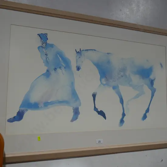 Artwork lady with horse