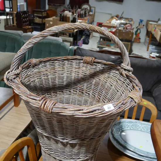 Large cane basket