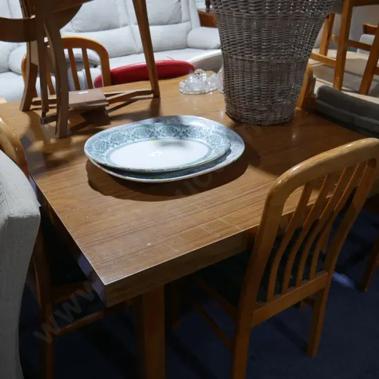 Dining table and four chairs