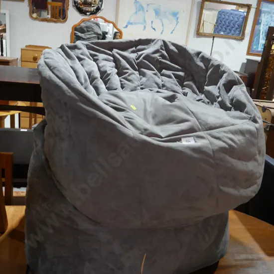 Two bean bag chairs