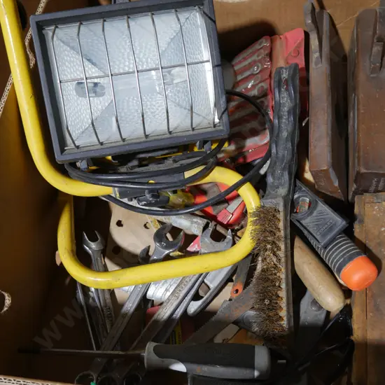 Work light, tools