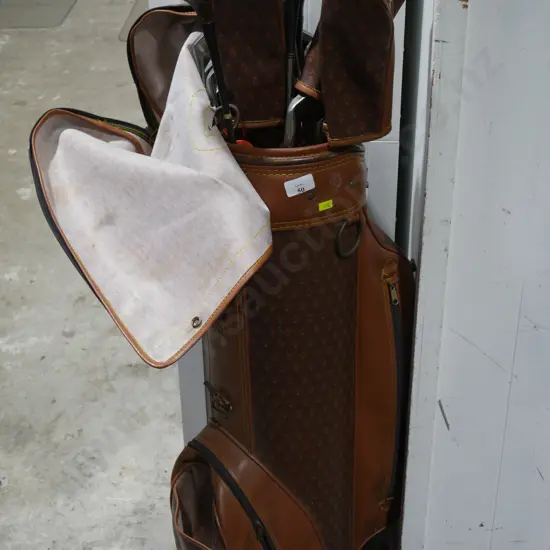 Golf bag and clubs