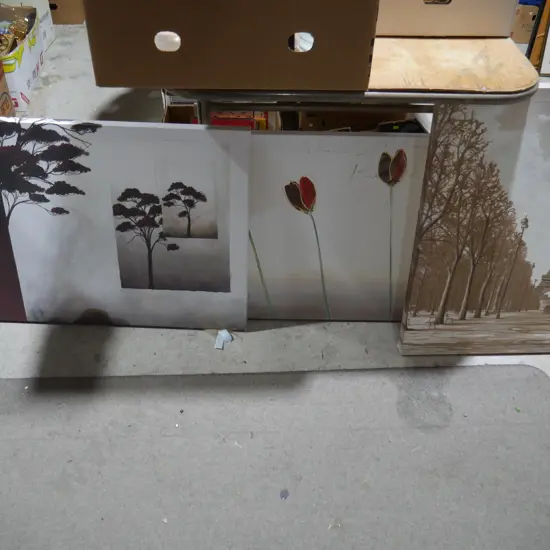 3 canvas artworks
