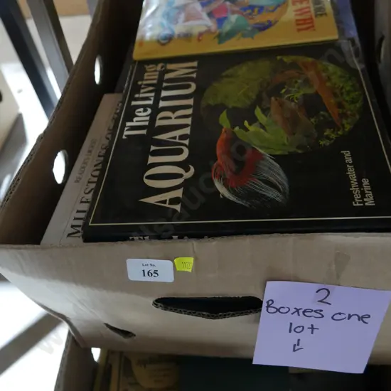 Two boxes of books