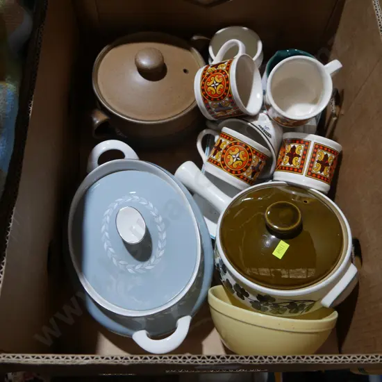 Serving dishes etc