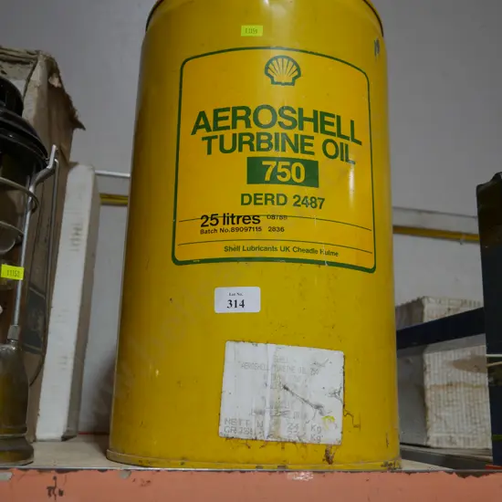 AeroShell turbine oil can