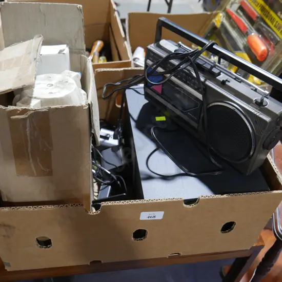 Radio cassette recorder, Bose speakers etc