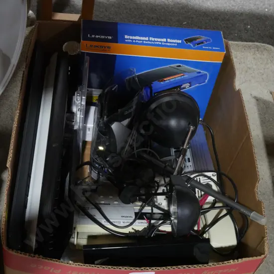 Keyboards, broadband router etc