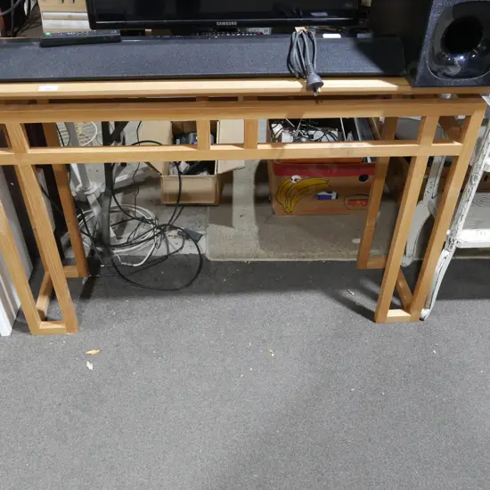 Wooden hall table