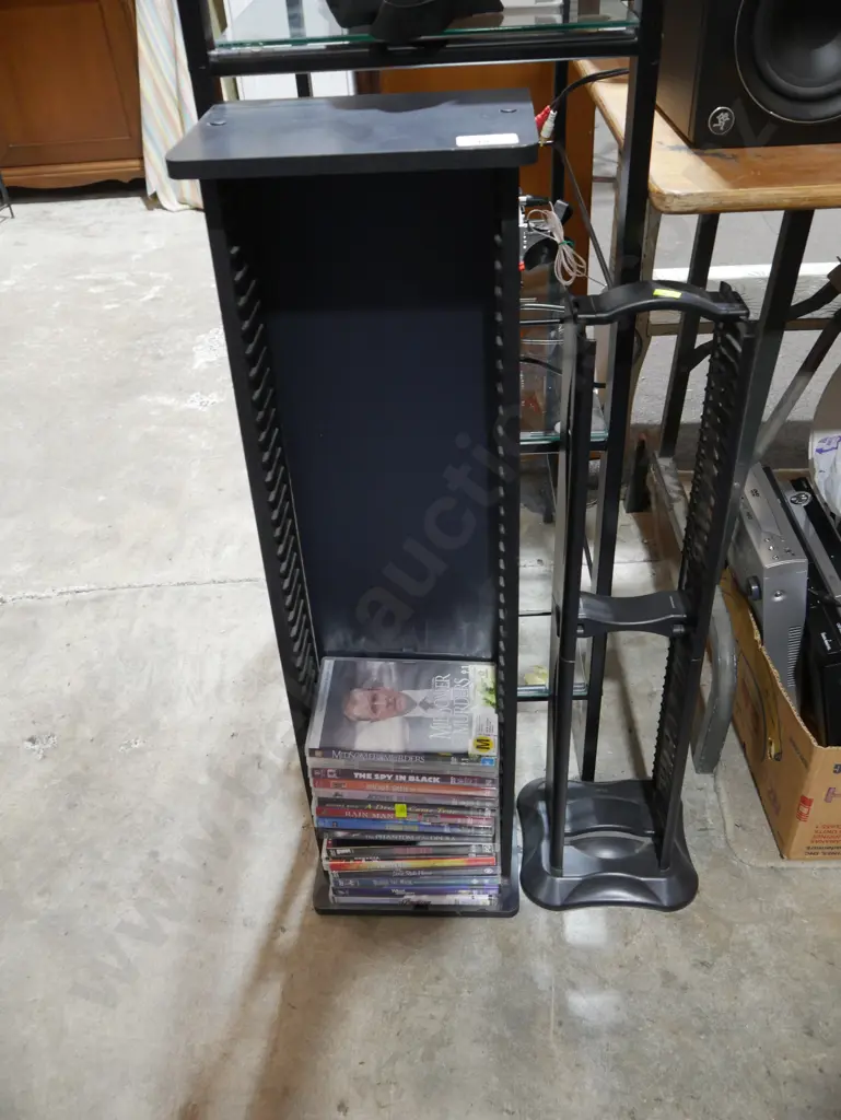 DVD tower and DVDs, and CD tower Image 1++