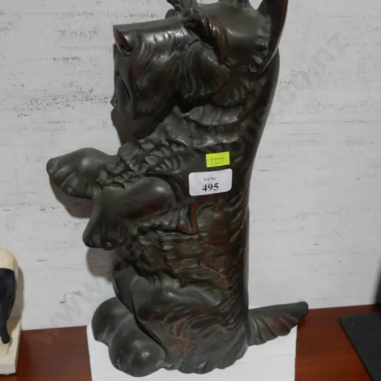 Scotty dog fire tool holder