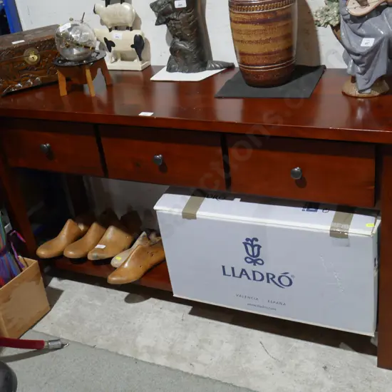 Three drawer hall table