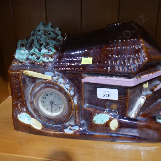 Cottage clock ornament