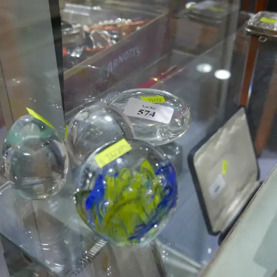 4 paperweights