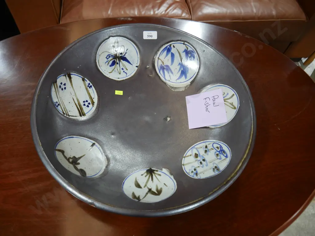 Large Paul Fisher pottery bowl Image 1++