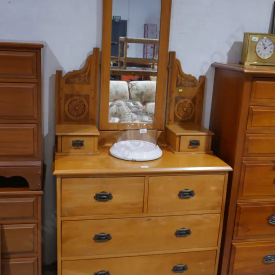 Mirror back dresser