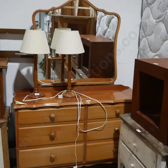 Mirror back dresser