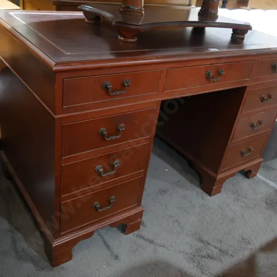 Leather top desk