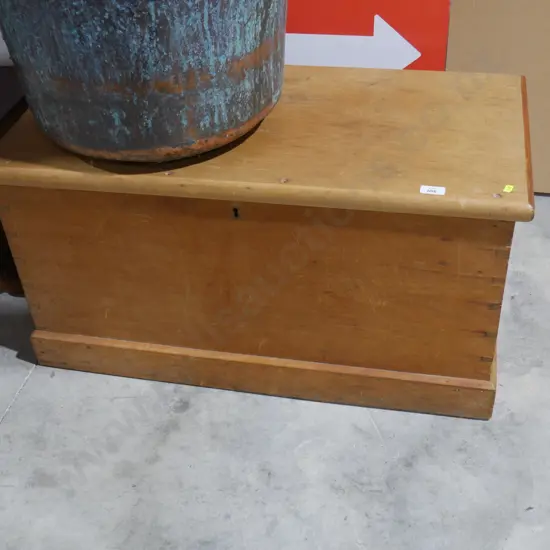 Wooden blanket box