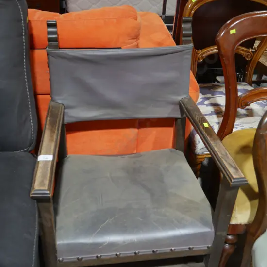 Leather top chair