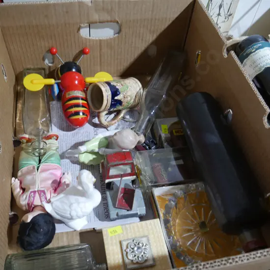 Glass bottles etc