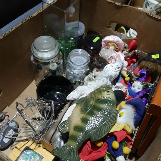 Dolls, marbles etc