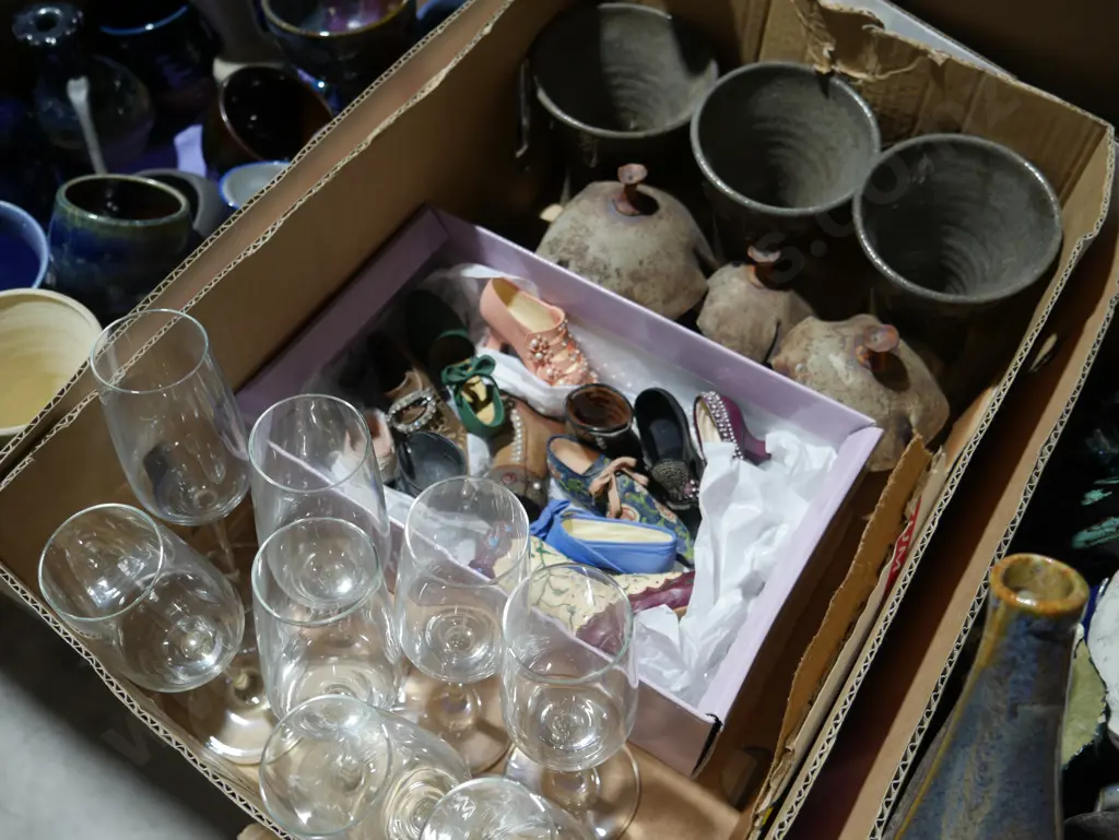 Shoes, studio pottery etc Image 1++