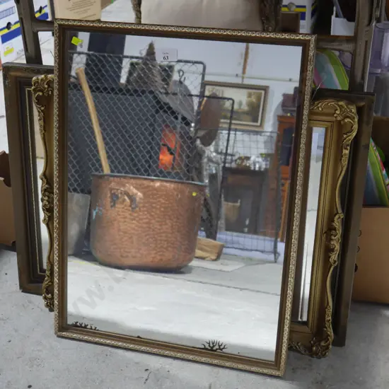 3 framed mirrors