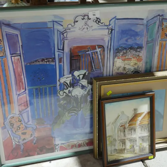 4 framed artworks
