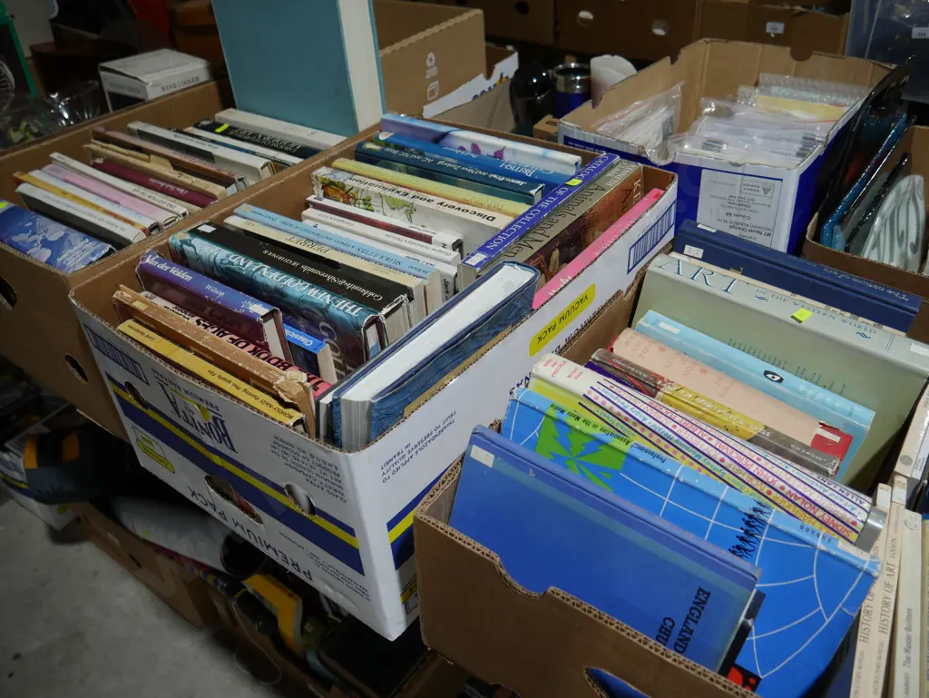 3 boxes of books Image 1++