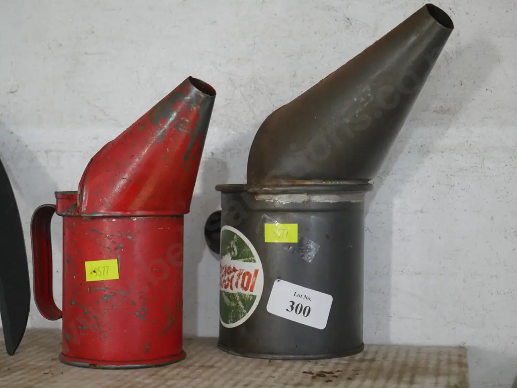 2 oil  tin pours Image 1++