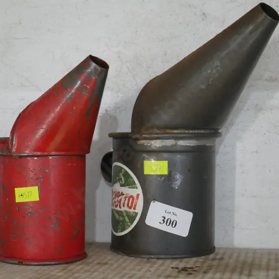 2 oil  tin pours
