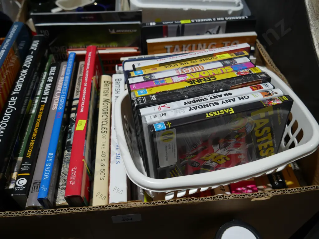 Motorcycle books, and DVDs Image 1++