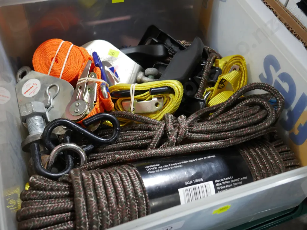 Rope, ratchet straps etc Image 1++