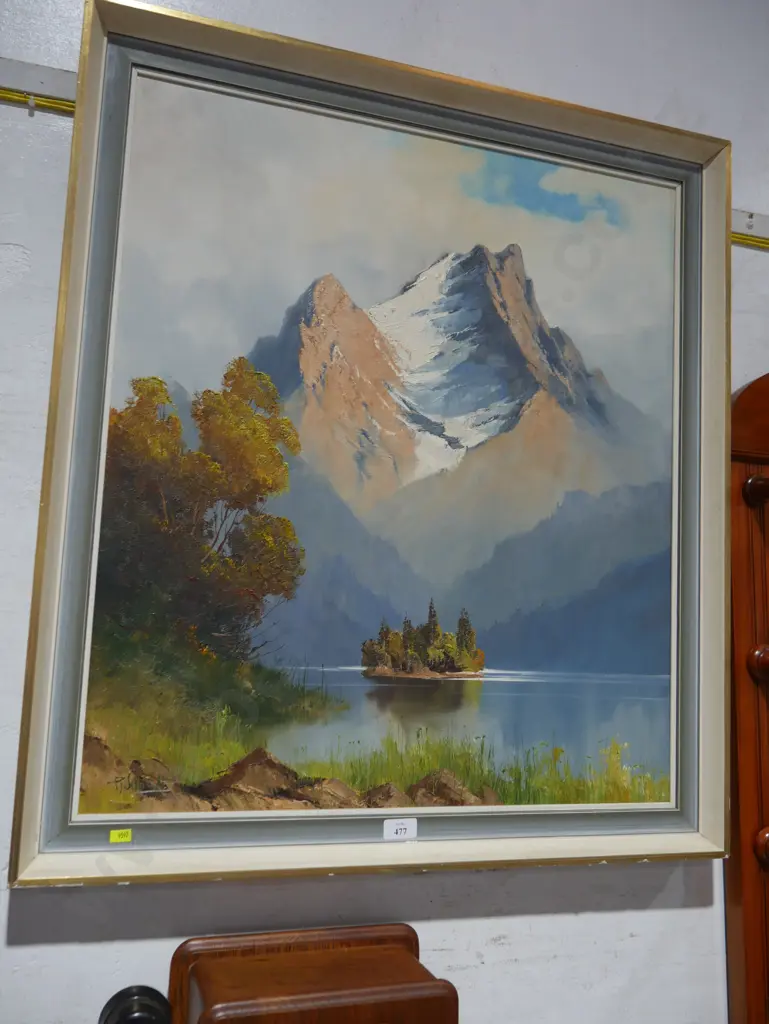 Large framed oil painting Image 1++