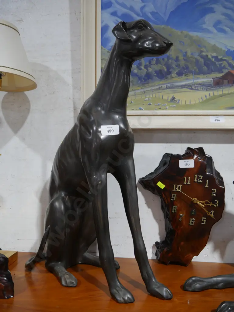 Very large metal greyhound dog Image 1++