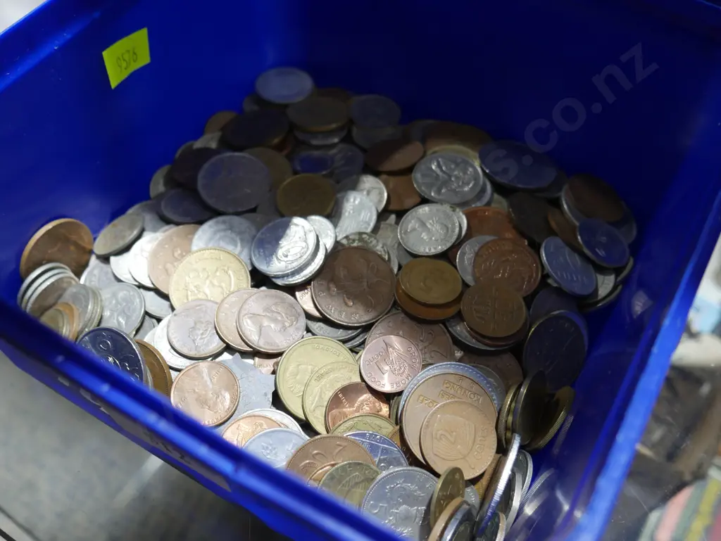 Container of coins Image 1++