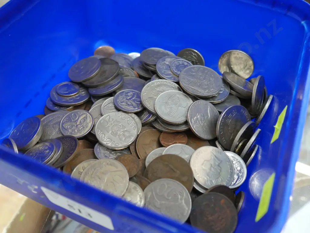 Container of coins Image 1++