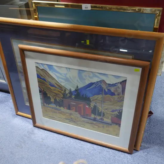 Framed artworks