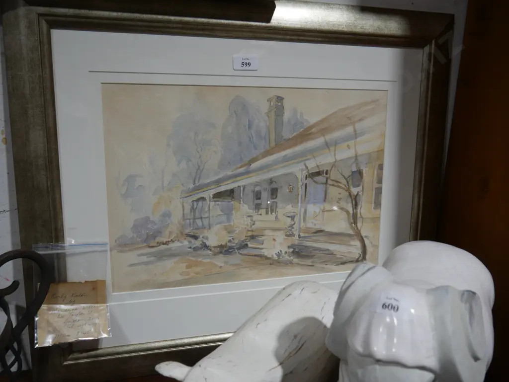 Framed watercolour Marianne Wiles Image 1++