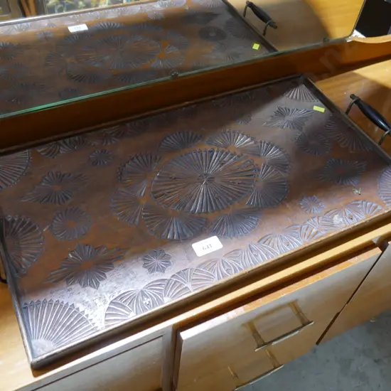 Wooden carved tray