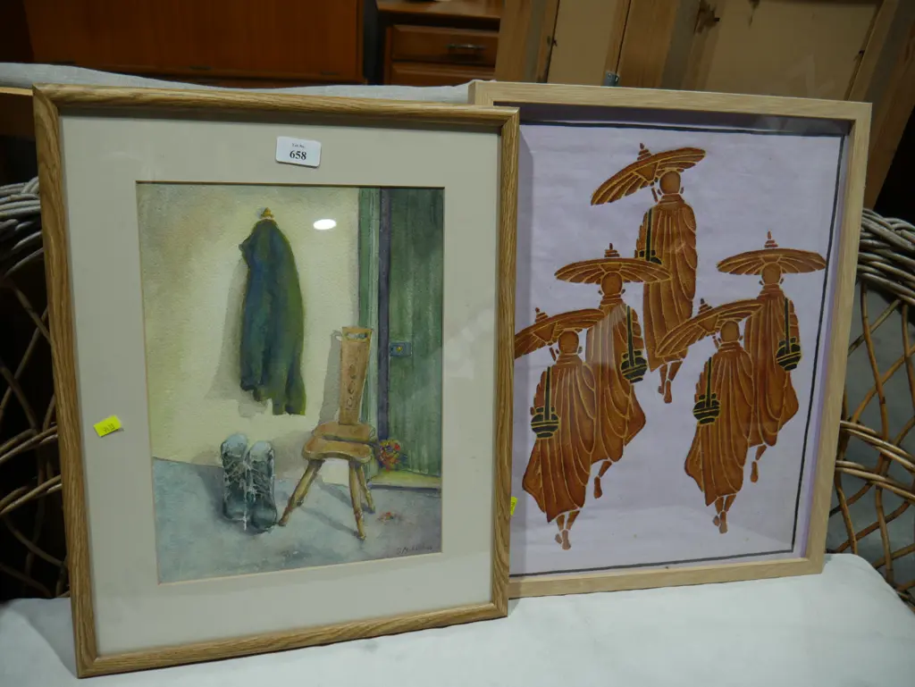 Two framed artworks Image 1++