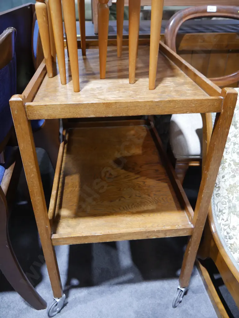 Oak tea trolley Image 1++