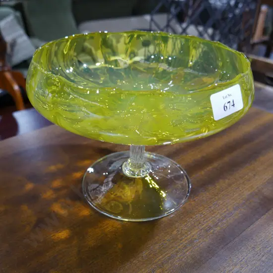 Glass comport