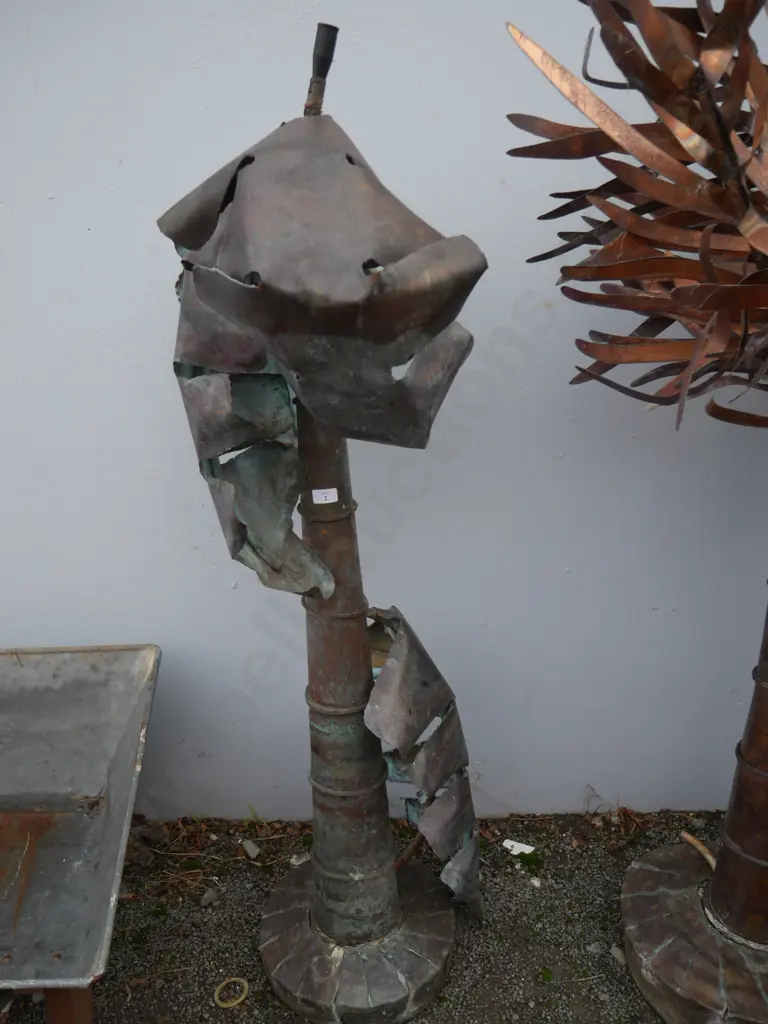 Copper tree garden feature Image 1++